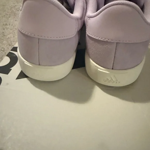 Adidas Women's Pastel Sneakers with Red and Blue Stripes - Picture 3 of 5